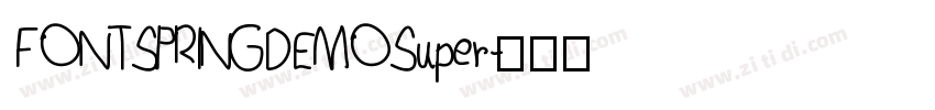 FONTSPRINGDEMO Super字体转换